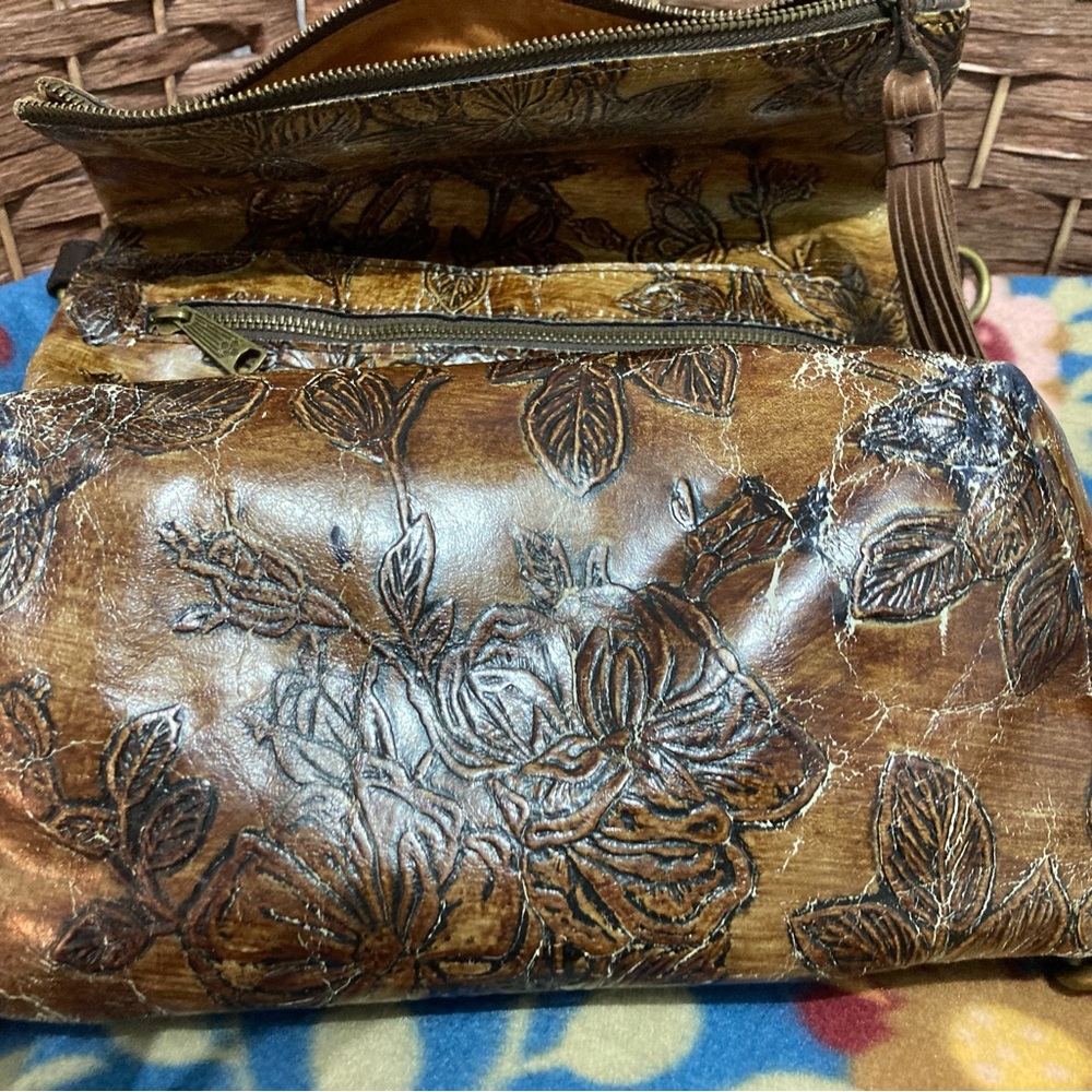 Patricia Nash Lucille bark leaves no strap